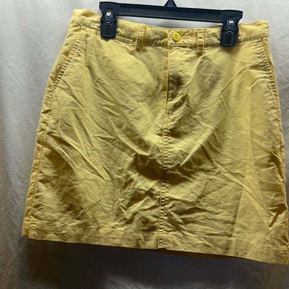 Ralph Lauren Sport Yellow Cotton Skirt